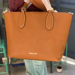 3 Michael Kors Tan Leather Totes w/ Crossbody!